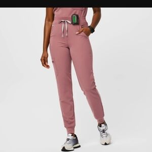 Mauve Zamora High Waisted - Jogger Scrub Pants
